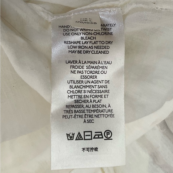 Free People Easy To Love Ivory Mini Dress Size Large NWT - Picture 12 of 16